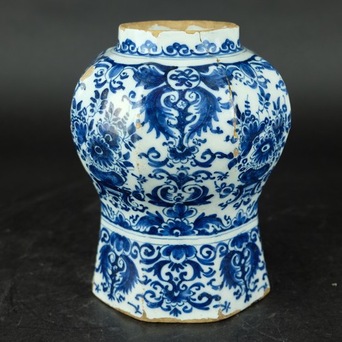 Joli vase octogonal - bleu, et
