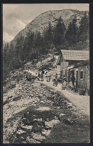 Carte postale cabane jardin - postale,