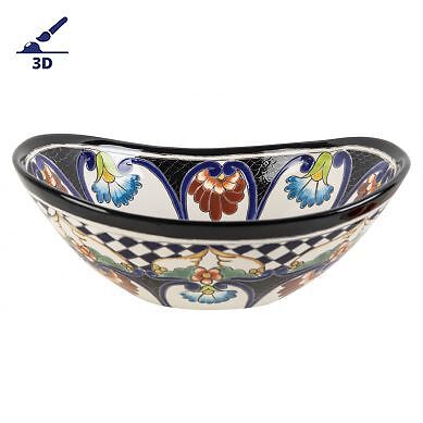 Lavabo mexicain avec motif - , en
