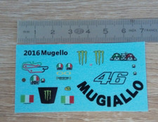 decal helmet agv motorcycle gp 1/12th Valentino Rossi 2016 mugello minichamps tamiya