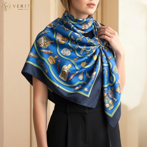 Rare vintage hermes silk scarf - hermes,