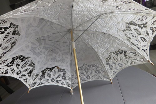 Ombrelle broderie blanche - broderie,