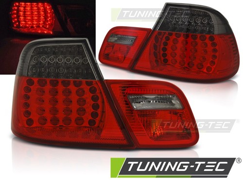 Feux arrière led rouge fumé - feux,