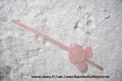 Paille plastique mickey - plastique,