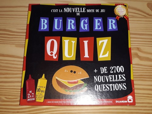 Jeu société burger quiz - de,