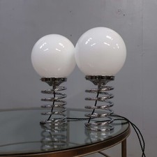 Pair of Vintage Antique Ingo Maurer for Honsel Table Lights Lamps Mid Century