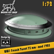 1:72 - WW1 Tourelle 75mm