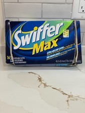 Swiffer Max Sweeper Extra Large Dry Cloths Dry Sweeping Dusting 9 Count Open Box