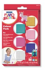 Pâte Fimo Kids Kit 6 couleurs fille 8032.02