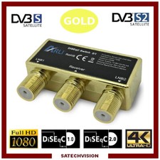 Commutateur DiSEqC 2/1 Gold
