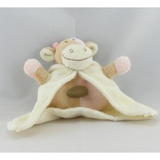 Doudou hochet vache avec cape