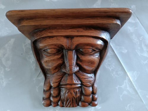 Console sculptée chêne - console,