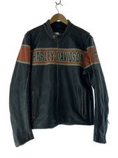 Harley Davidson Victory Lane/Leather Jacket Blouson/L/Cowhide/Blk 2918