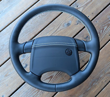 NEW LEATHER STEERING WHEEL VW TRANSPORTER T4 Multivan Caravelle W front leather
