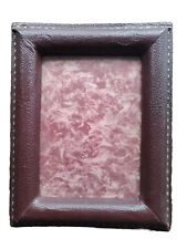Art Deco Canvas Coated Photo Frame Leather and Saddlery Sewing.