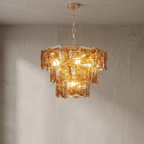 Lustre style murano verre - lustre,