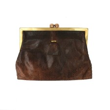 Art Deco Snake & Brass Bag Collectible Accessory Vintage 1920s-30s