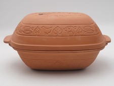 Vintage Romertopf Reco #110 Clay Baker 1.5QT, Baking Oven Roaster with Lid - USA