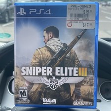 Sony PS4 CIB Sniper Elite III  3 Video Game w/ Case No Manual