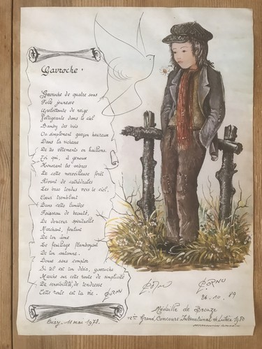 Poème gavroche écrit - poème,