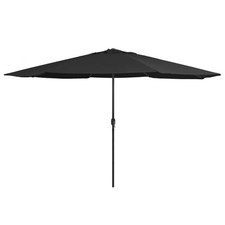 Garden Parasol Black Metal