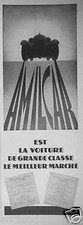 PUBLICITÉ PRESSE 1932 AMILCAR