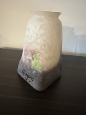 tulipe pate de verre Art Déco