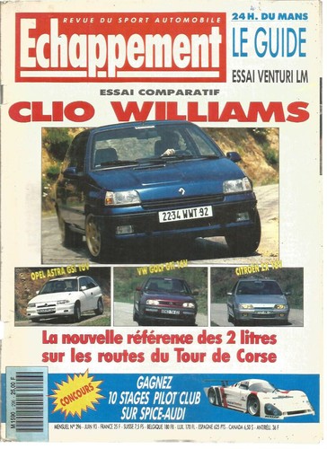 Echappement 296 clio - n°296,