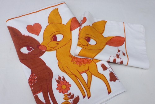 Vintage baby animals fawn - vintage,