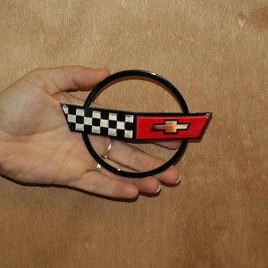 Corvette crossed flags - c4,