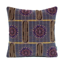 British Rail Moquette Cushion - Blazing Sun 40cm - Festival of Britain Fabric