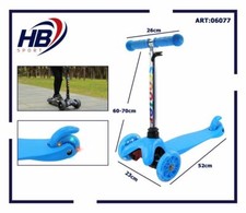 Trottinette 3 Roues Amusement Enfant Garçons Bleu DFH