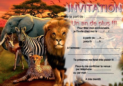 Cartes invitation - 5, ou