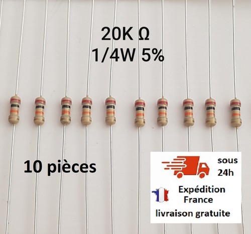 Résistance 20kohm pièces - résistance,