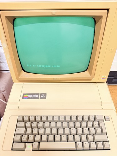 Apple iie vintage avec écran - iie,
