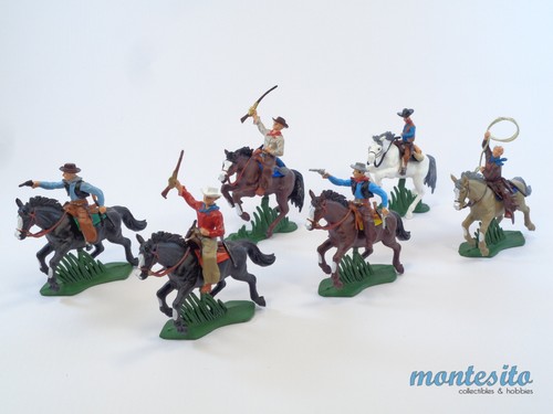 Britains dsg cowboys mounted - *,