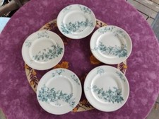 5 Assiettes Plates Faience