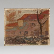 Victor CHARRETON landscape Painting Art Antique