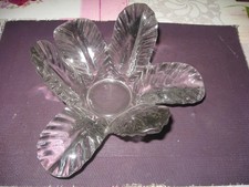 coupe fleur en cristal vintage