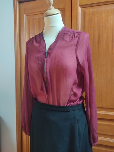 Longue blouse transparente
