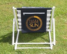 Lot of 2 Estée Lauder SUN Perfume Beach Chairs Advertising Bedspots