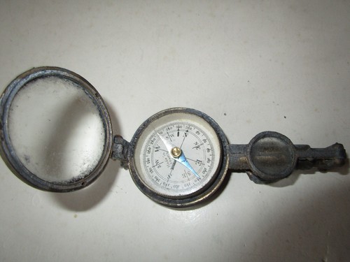 Ancienne boussole jumelle de - ancienne, /