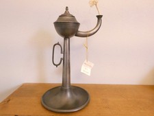 lampe à huile en étain -  23
