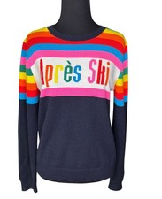 Chinti and Parker Apres Ski Sweater Small S 100% Cashmere Striped Pullover Top