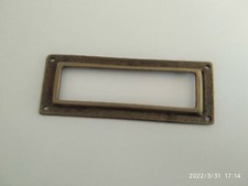 Porte etiquette bronze