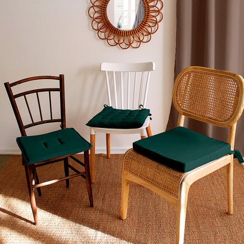 Galette chaise piquée uni - de,
