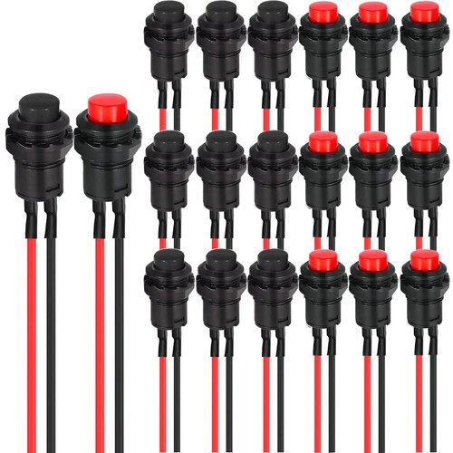 20pcs 12mm bouton poussoir - 12mm,