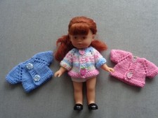 vêtement poupées 20 cm convient à mini corolline (lot de 3 gilets) fait main