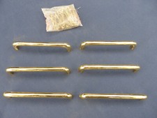 8 poignées métal laitonné