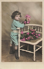 CP CHILD WITH ROSES FLOWERS ARMCHAIR - 4856